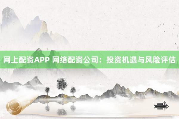 网上配资APP 网络配资公司：投资机遇与风险评估